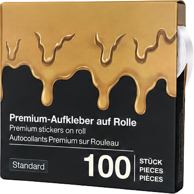 100 Premium Sticker Roll - Standard